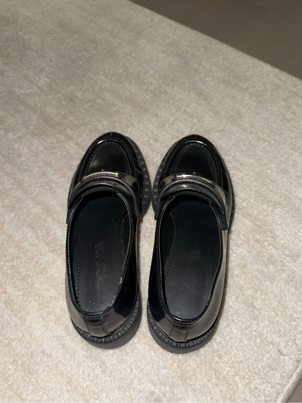 Prada Black Leather Loafers